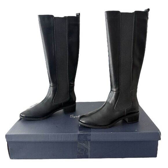Splendid Footwear Andi Black Knee High Chelsea Boots Women's Size 7 - Picture 3 of 12